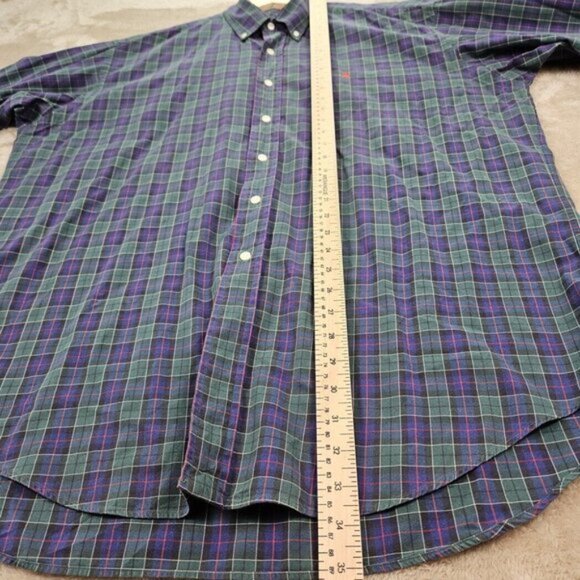 Ralph Lauren Dress Shirt Blake 100% Two-Ply Cotton Long Sleeve Men's Sz L Oxford - Picture 5 of 10